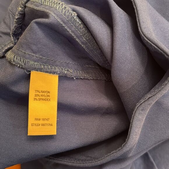 COUNTERPARTS ROYAL BLUE PULL ON PANTS SIZE 8 ANKLE ELASTIC WAIST - Picture 5 of 6